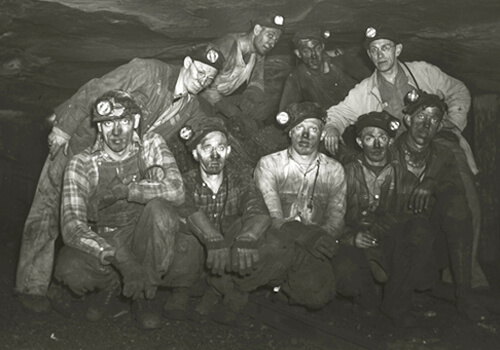 Photographer unknown, Unidentified miners from southwest Virginia, 1930s. Courtesy of the Library of Virginia.