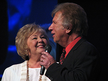 Ruth Daniel, Bill and Gloria Gaither perform at a Gaither Homecoming Friends concert, Fort Worth, Texas, April 4, 2009. Ruth Daniel, Bill and Gloria Gaither perform at a Gaither Homecoming Friends concert, Fort Worth, Texas, April 4, 2009.