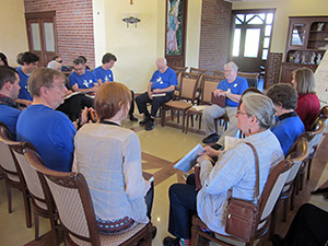Jesse P. Karlsberg, P. Dan Brittain teaches a "rudiments of music" class at Camp Fasola Europe, Chmielno, Poland, 2012. Jesse P. Karlsberg, P. Dan Brittain teaches a "rudiments of music" class at Camp Fasola Europe, Chmielno, Poland, 2012.