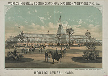 Thomas Hunter, World's Industrial & Cotton Centennial Exposition at New Orleans, Louisiana, 1884. Library of Congress, Prints & Photographs Division, Popular Graphic Arts Collection, LC-DIG-pga-01657. Thomas Hunter, World's Industrial & Cotton Centennial Exposition at New Orleans, Louisiana, 1884. Library of Congress, Prints & Photographs Division, Popular Graphic Arts Collection, LC-DIG-pga-01657.