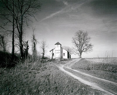 Mt. Tinna Missionary Baptist Church, Scott, Mississippi, photograph by Tom Rankin © 1990. See more at the Jennifer Schwartz Gallery.