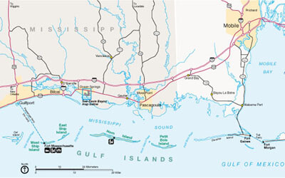 National Park Service Gulf Islands Regional Map of Gulfport, Mississippi and the Gulf Coast National Park Service Gulf Islands Regional Map of Gulfport, Mississippi and the Gulf Coast