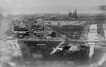 Early photograph of Washington, D.C., from the Capitol looking west-southwest, c. 1863. Library of Congress Prints and Photographs Division, LC-USZ62-127632. Early photograph of Washington, D.C., from the Capitol looking west-southwest, c. 1863. Library of Congress Prints and Photographs Division, LC-USZ62-127632.