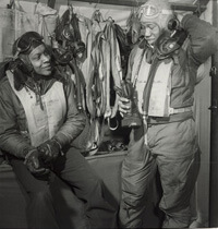 Toni Frissell, Members of the 332nd Fighter Group in Ramitelli, Italy, March 1945. Courtesy of the Library of Congress. Toni Frissell, Members of the 332nd Fighter Group in Ramitelli, Italy, March 1945. Courtesy of the Library of Congress.