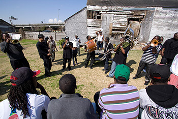 David Bridges, K-Boo's jazz funeral, Tremé, New Orleans, Louisiana, February 19, 2011. David Bridges, K-Boo's jazz funeral, Tremé, New Orleans, Louisiana, February 19, 2011.