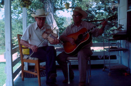 Vaughn Brewer, Lonnie and Asburn Avery, Stone County, Arkansas, September 6, 1979.  Courtesy of University of Central Arkansas Archives, Rackensack Collection.