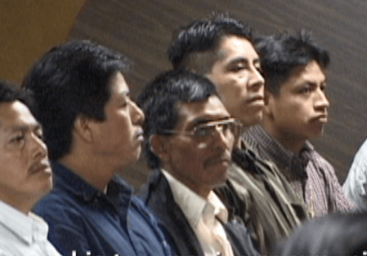 William Brown and Mary Odem, Men at meeting of Pastoral Maya, northern Georgia.