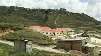William Brown and Mary Odem, New building in a Guatemalan community.