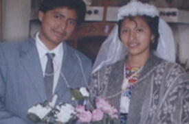 William Brown and Mary Odem, Alfredo and Juana on their wedding, Guatemala.