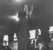 Figure 56. Reverend Charles Conley "Connie" Lynch in the "slave market," St. Augustine, Florida, 1964. Courtesy of the State Archives of Florida.
