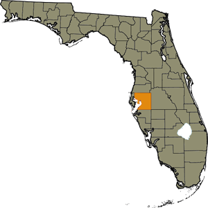 Map of Hillsborough County within Florida Map of Hillsborough County within Florida