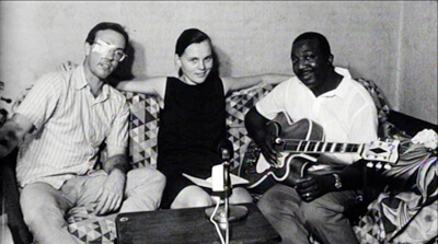 Steve Seaberg, Ronnog Seaberg, and J.B. Lenoir in the 1965 footage. The Soul of a Man, 2003. Steve Seaberg, Ronnog Seaberg, and J.B. Lenoir in the 1965 footage. The Soul of a Man, 2003.