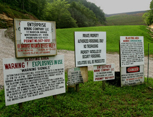 Earl Dotter, Oldhouse Branch Refuse Valley Fill Impoundment, Enterprise Mining Company, Letcher County, Kentucky, 2005. Earl Dotter, Oldhouse Branch Refuse Valley Fill Impoundment, Enterprise Mining Company, Letcher County, Kentucky, 2005.