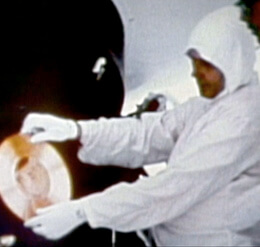 Scientists load the "golden record" onto the spacecraft. The Soul of a Man, 2003. Scientists load the "golden record" onto the spacecraft. The Soul of a Man, 2003.