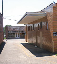 Former Greyhound terminal, downtown Anniston, Alabama, 2009.