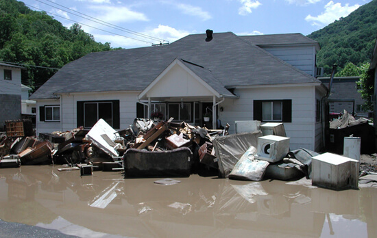Vivian Stockman, The results of massive flooding, Wyoming County, West Virgina, 2004.