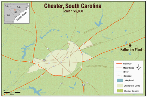 Stacey Martin, Chester, South Carolina map, 2006.