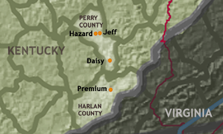 Map of sites Cohen documented, 1959-63