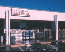 Las Americas Grocery Store. Doraville, Georgia. Photo by Mary Odem, 2000 Las Americas Grocery Store. Doraville, Georgia. Photo by Mary Odem, 2000