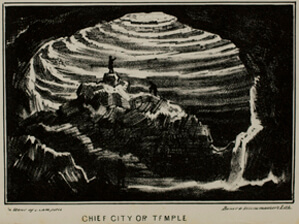 Alexander Clark Bullitt, Chief City or Temple from Rambles in Mammoth Cave, 1845.