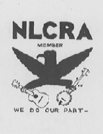 New Lost City Rambler's fan card, 1960