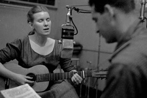 George Pickow, Jean Ritchie and Oscar Brand, WNYC, 1947