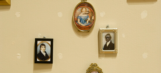 Juan Logan, Background Material: Wallpaper behind Sexually Ambiguous, Charleston, South Carolina, 2009. Photo: Rick Rhodes.