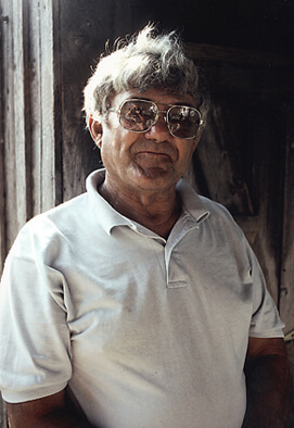 Elemore Morgan, Jr., J. C. Boudreaux at his home in Cameron, Louisiana, 1997.