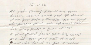 Letter from Roscoe Halcomb to John Cohen, 1964