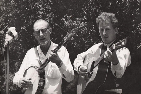 Roscoe Halcomb and John Cohen, Berkeley Folk Festival, 1962