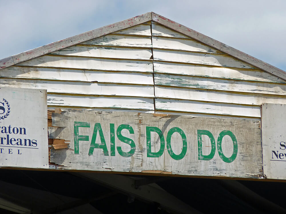 "Fais Do Do" tent, New Orleans Jazz and Heritage Festival, New Orleans, Louisiana, April 27, 2012. Photograph by Flickr user Kevin Levine. Creative Commons license CC BY-NC-ND 2.0. "Fais Do Do" tent, New Orleans Jazz and Heritage Festival, New Orleans, Louisiana, April 27, 2012. Photograph by Flickr user Kevin Levine. Creative Commons license CC BY-NC-ND 2.0.