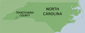 Location of Transylvania County in North Carolina. Map by Southern Spaces, 2014. Location of Transylvania County in North Carolina. Map by Southern Spaces, 2014.