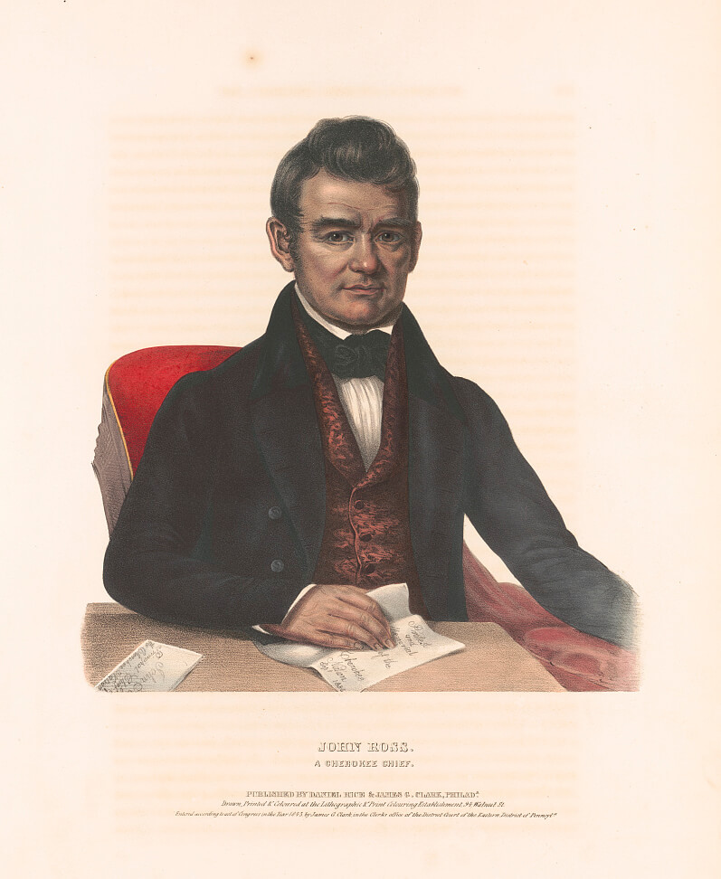 John Ross, Philadelphia, ca. 1843. Lithograph by John T. Bowen, Thomas Loraine McKenney, and James Hall. Courtesy of the Popular Graphic Arts Collection, Library of Congress Prints and Photographs Division, loc.gov/pictures/resource/cph.3a44141/ John Ross, Philadelphia, ca. 1843. Lithograph by John T. Bowen, Thomas Loraine McKenney, and James Hall. Courtesy of the Popular Graphic Arts Collection, Library of Congress Prints and Photographs Division, loc.gov/pictures/item/94513504/.