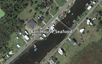 Trawling at dawn, route. Satellite imagery courtesy of Google Earth.