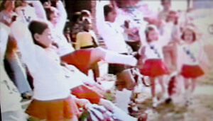 "TWUA" cheerleaders featured in Gloria Steinem's PBS series Woman Alive!, 1973–1974.