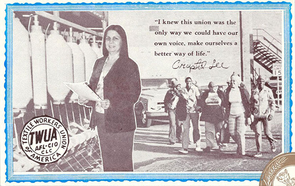 Postcard featuring Crystal Sutton. Courtesy of The Crystal Sutton Collection, The Learning Resources Center, Alamance Community College, Graham, North Carolina.