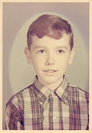 Photograph of a young Jim Grimsley, age 11, Jones County, North Carolina, 1966. Courtesy of Algonquin Books. Photograph of a young Jim Grimsley, age 11, Jones County, North Carolina, 1966. Courtesy of Algonquin Books.