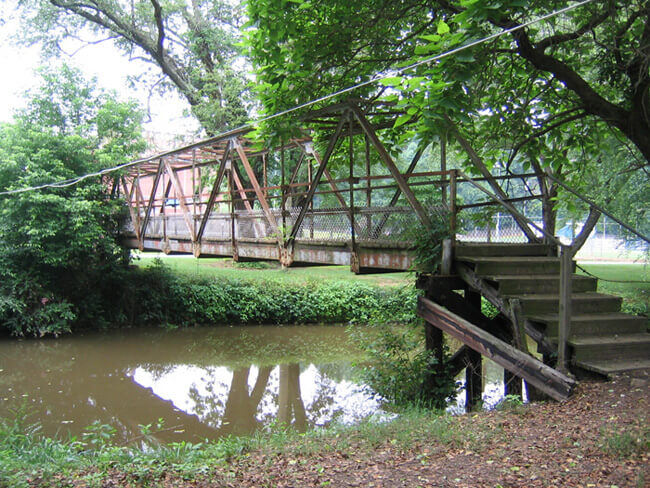 C. Melissa Anderson, WWI memorial footbridge over Big Elkin Creek, Elkin, North Carolina, 2004.