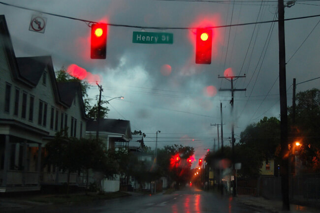 Dagmar Nelson, Summer afternoon storm, Savannah, Georgia, 2007.