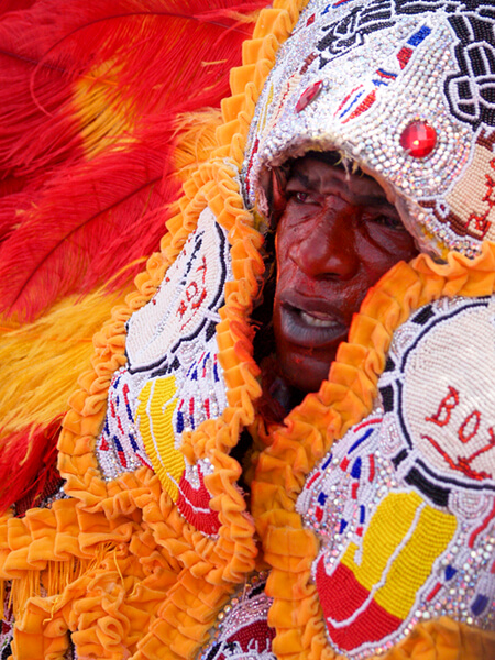 Jason Saul, Mardi Gras Indian, New Orleans, Louisiana, 2010.