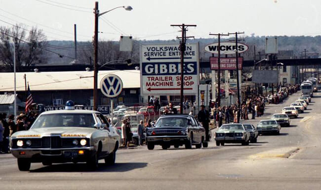 Hunter Desportes, Nixon's presidential motorcade, Columbia, South Carolina, 1973.