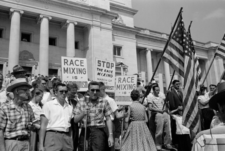 John T. Bledsoe, Rally at State Capitol, Little Rock, Arkansas, 1959.