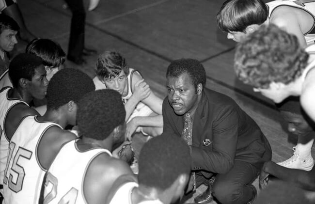 Hunter Desportes, Lower Richland High School's basketball team, Horrell Hill, South Carolina, 1971.