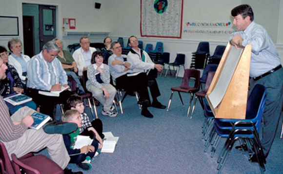 Laurie Kay Sommers, David Lee holds a singing school, Hoboken, Georgia, 1997. Laurie Kay Sommers, David Lee holds a singing school, Hoboken, Georgia, 1997.