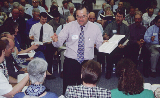 Laurie Kay Sommers, Clarke Lee leads All-Day Sacred Harp Sing, Hoboken, Georgia, 1997. Laurie Kay Sommers, Clarke Lee leads All-Day Sacred Harp Sing, Hoboken, Georgia, 1997.