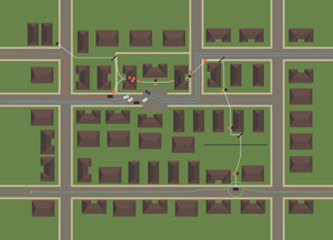 Map of long take from "Who Goes There," 2014, from We Keep the Other Bad Men from the Door, a graphic tribute to HBO's True Detective. Infographic by Nigel Evan Dennis. Courtesy of Nigel Evan Dennis. Map of long take from "Who Goes There," 2014, from We Keep the Other Bad Men from the Door, a graphic tribute to HBO's True Detective. Infographic by Nigel Evan Dennis. Courtesy of Nigel Evan Dennis.