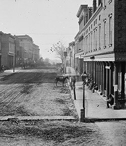 Atlanta was a thriving Southern urban area prior to the Battle. Wet plate negative by George Barnard. Courtesy of Library of Congress. Atlanta was a thriving Southern urban area prior to the Battle. Wet plate negative by George Barnard. Courtesy of Library of Congress.