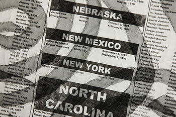 Blood of the Slaughtered I, 2001. Detail. Photograph by Dave Dawson Photography.