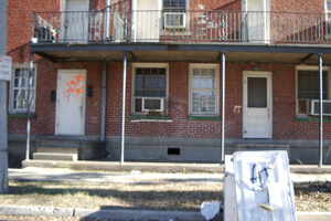 Iberville Projects, French Quarter, New Orleans, Louisiana, November 23, 2005. Photograph by Lauren Tilton. © Lauren Tilton.