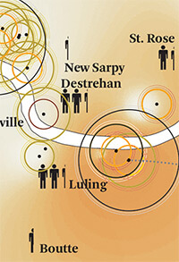 Details from Toxic Release Mapping, Petrochemical America, page 150–151. Illustration by Kate Orff. Courtesy of author. Details from Toxic Release Mapping, Petrochemical America, page 150–151. Illustration by Kate Orff. Courtesy of author.